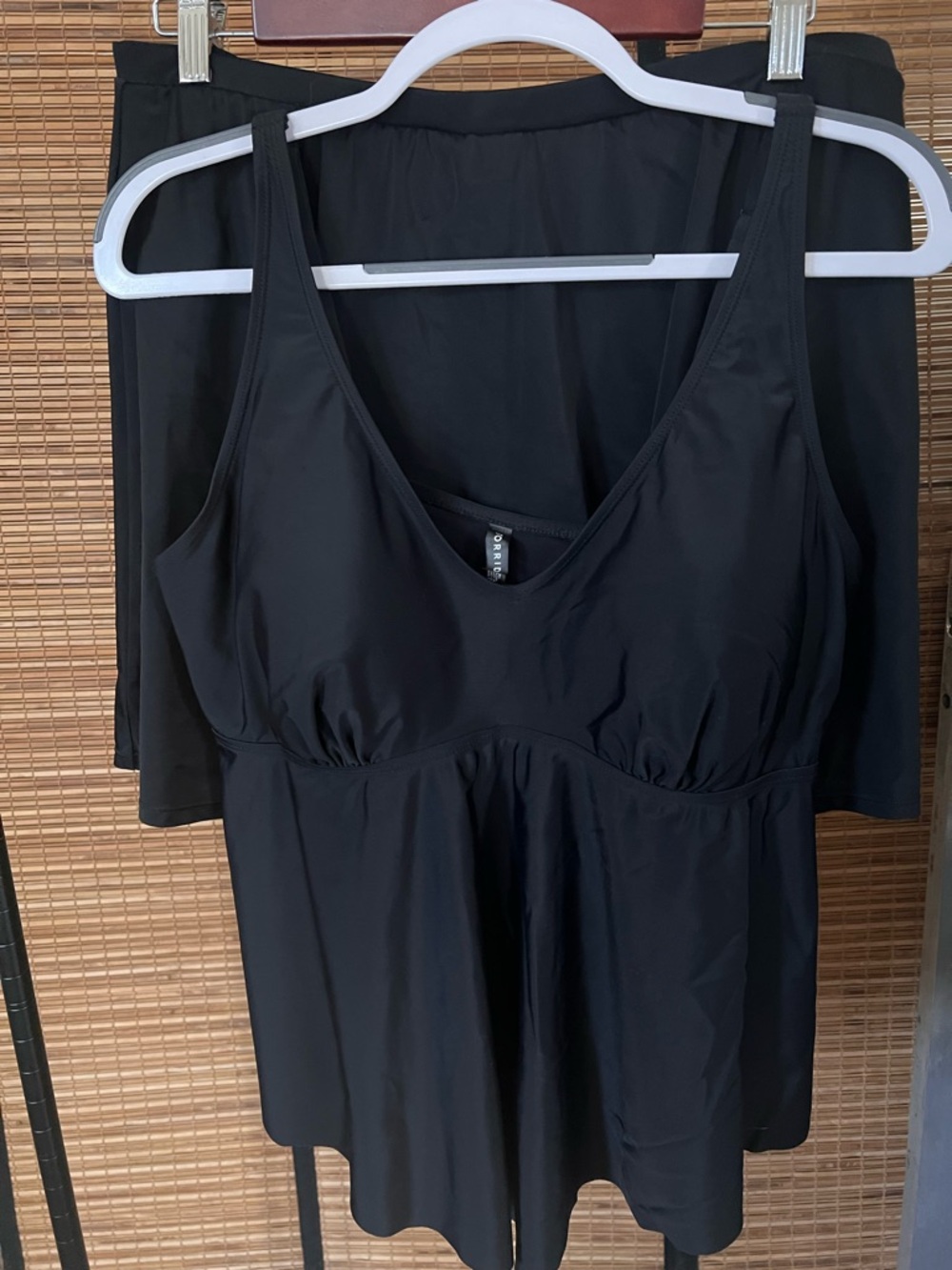 Torrid Black Tankini Swim top and skirt